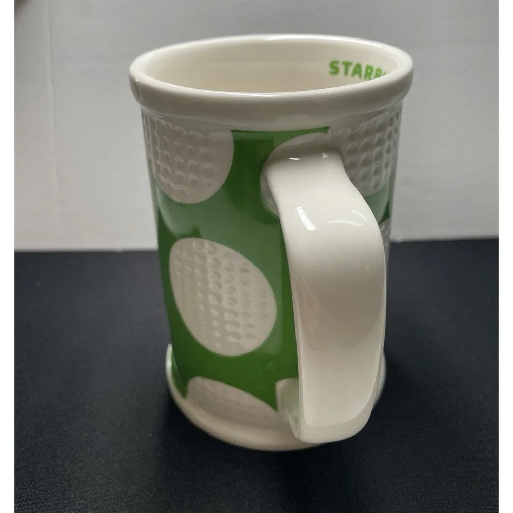 Vintage 2006 Starbucks Golf Ball Raised Dimpled 16 oz Coffee Mug Cup. New No Box